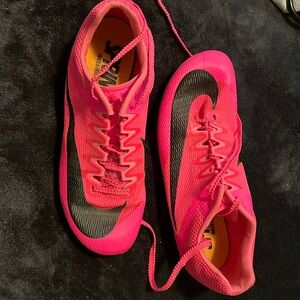 Nike Zoom Rival Hyper Pink/Black/Orange running track shoes, Size5. Barely used